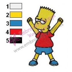 Bart Simpsons Best Embroidery Design